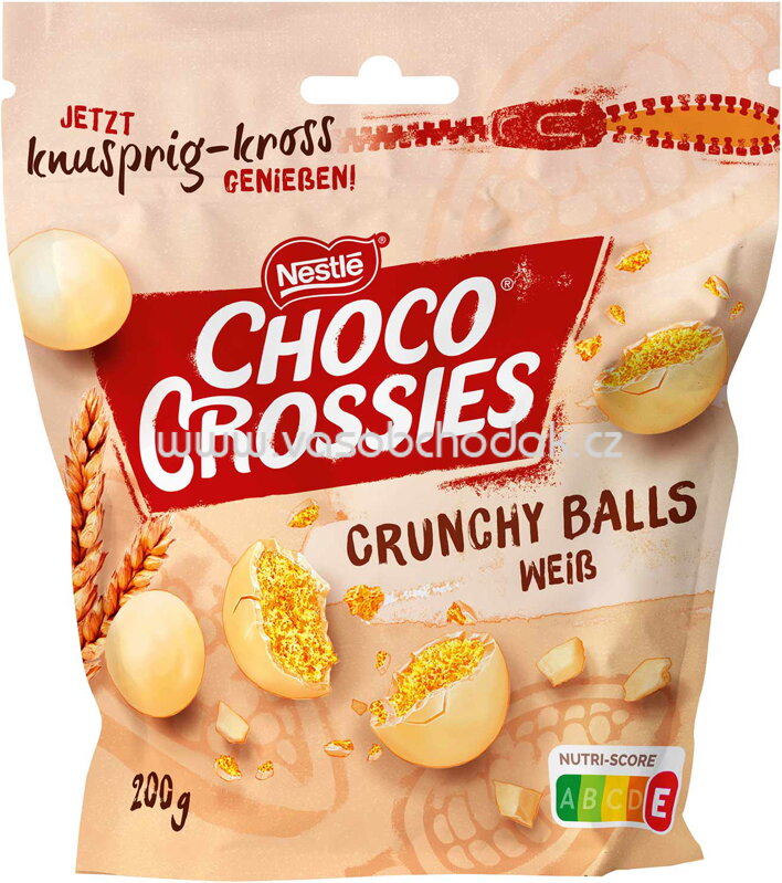 Nestlé Choco Crossies Crunchy Balls Weiß, 200g Nestlé Choco Crossies Crunchy Balls Weiß, 200g