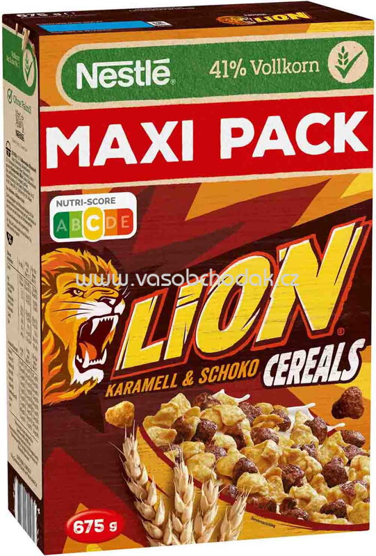 Nestlé Maxi Pack Lion Cereals Karamell und Schoko, 675g