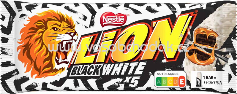 Nestlé Lion Black & White, 5 St, 150g Nestlé Lion Black & White, 5 St, 150g