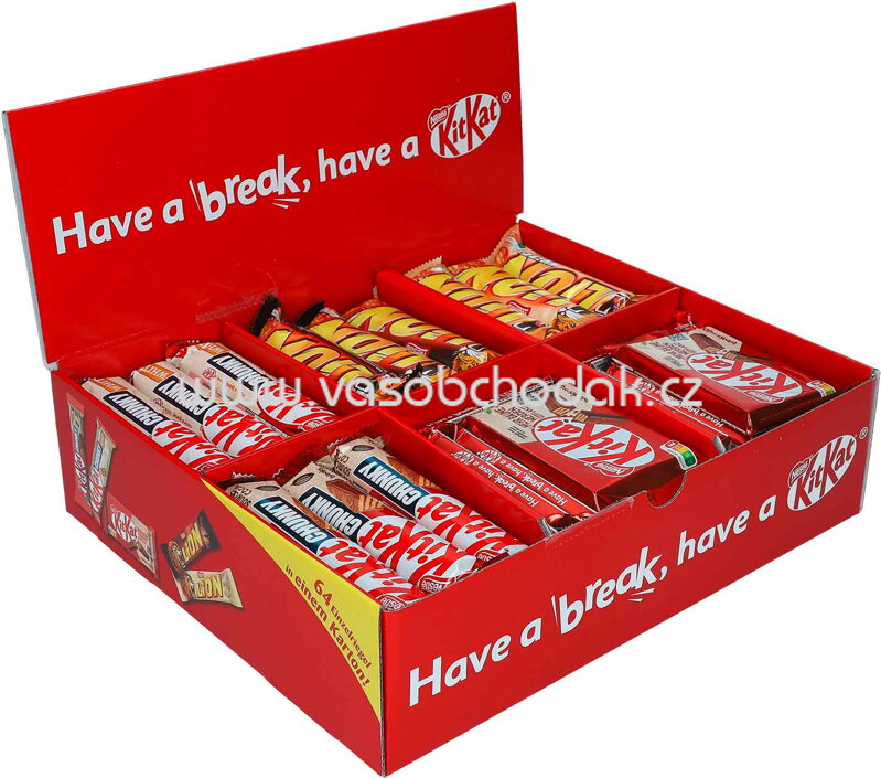 Nestlé Rigel Box KitKat & Lion, 64 St, 2801g Nestlé Rigel Box KitKat & Lion, 64 St, 2801g