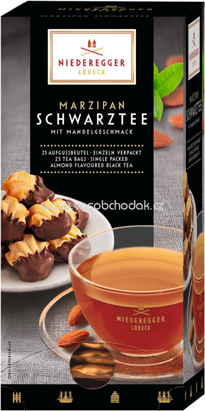 Niederegger Marzipan Schwarztee, 25 St, 43,75g Niederegger Marzipan Schwarztee, 25 St, 43,75g