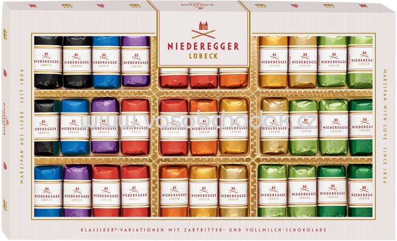 Niederegger Marzipan Klassiker-Variationen, 400g Niederegger Marzipan Klassiker-Variationen, 400g