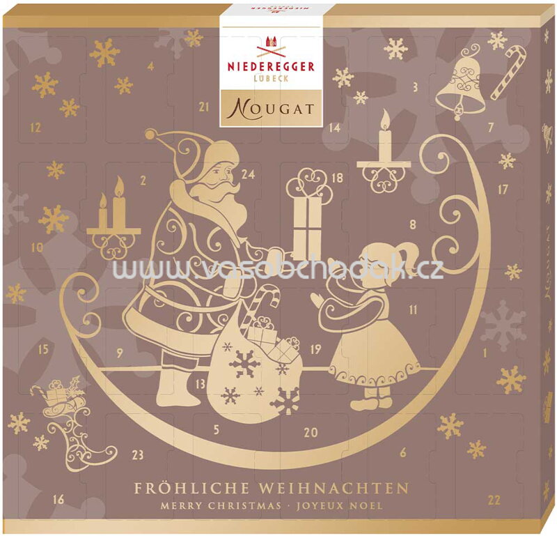 Niederegger Lübeck Adventskalender Nougat Minis, 180g