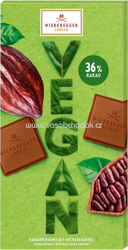 Niederegger Vegan 36% Kakao Tafel, 100g Niederegger Vegan 36% Kakao Tafel, 100g