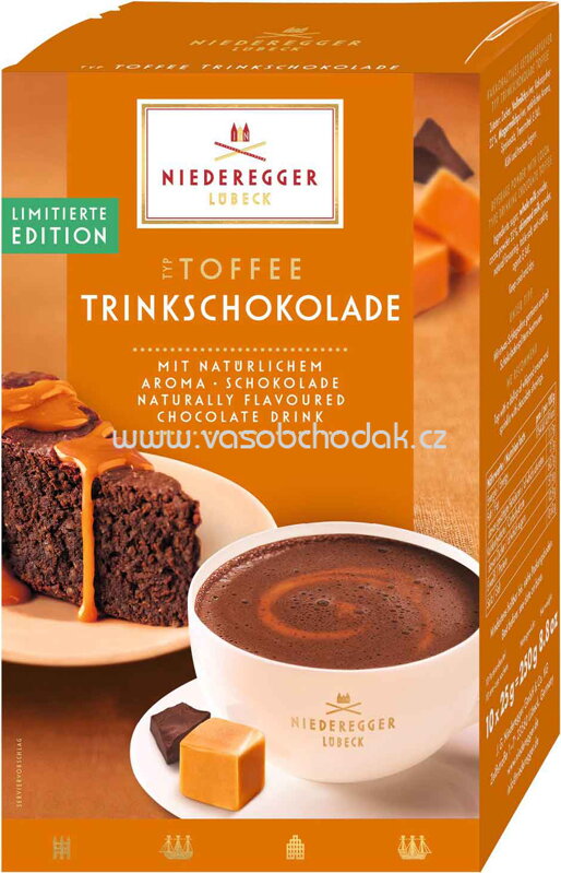 Niederegger Typ Toffee Trinkschokolade, 10 St, 250g Niederegger Typ Toffee Trinkschokolade, 10 St, 250g