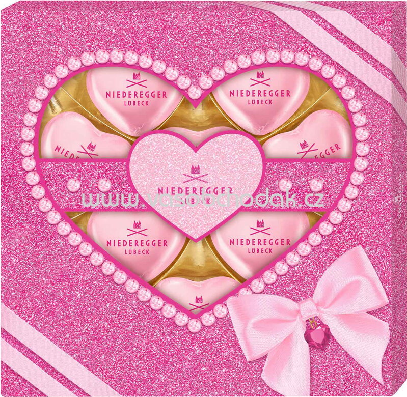 Niederegger Praliné Herzen Marc de Champagne, 125g Niederegger Praliné Herzen Marc de Champagne, 125g