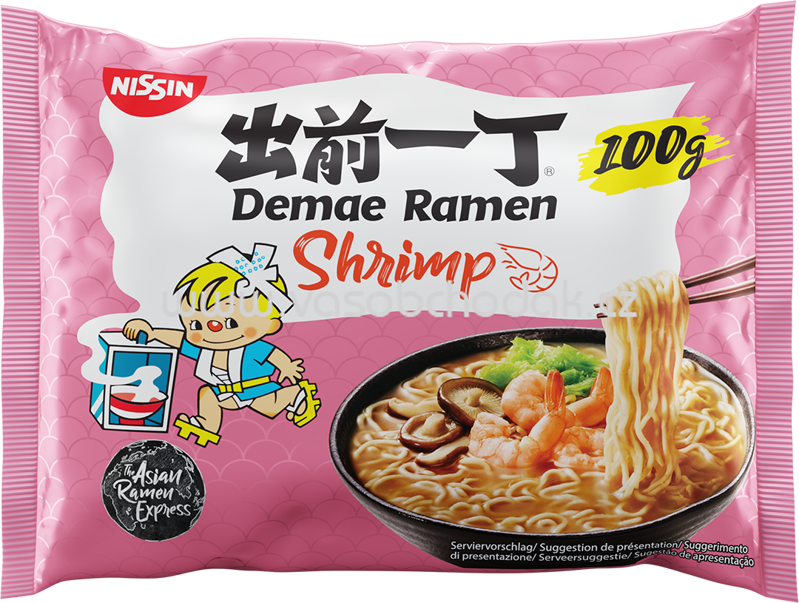 Nissin Demae Ramen Shrimp, 100g