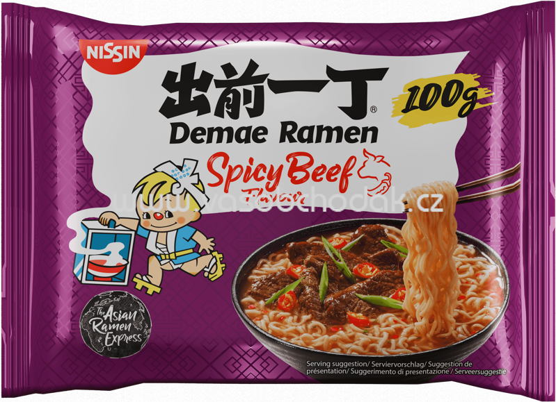 Nissin Demae Ramen Spicy Beef, 100g