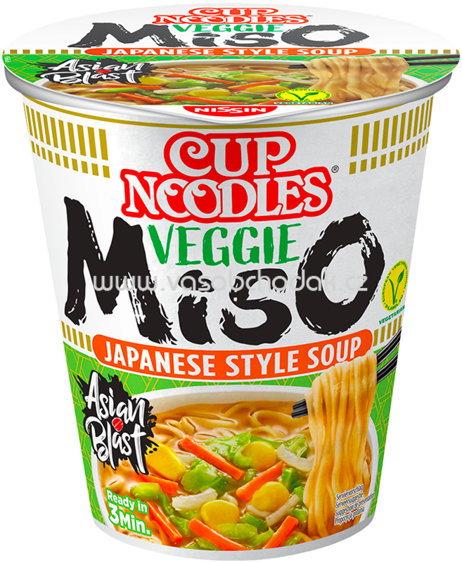 Nissin Cup Noodles Veggie Miso, 1 St Nissin Cup Noodles Veggie Miso, 1 St