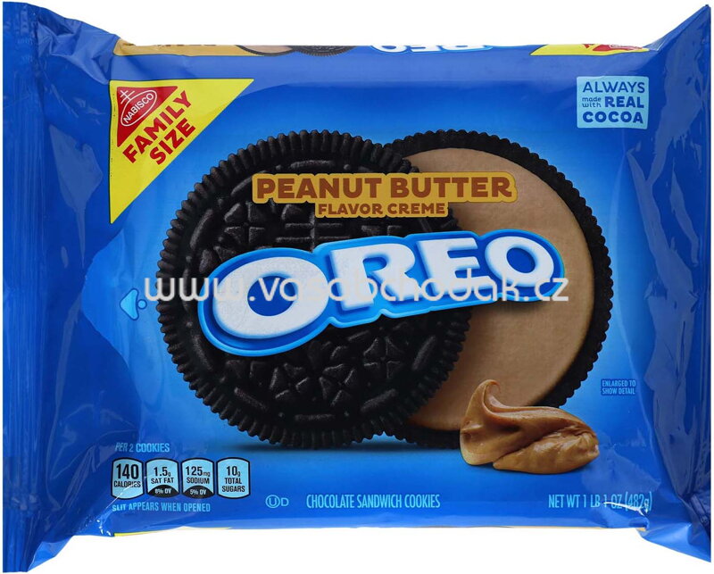Oreo Peanut Butter Flavor Creme, 482g Oreo Peanut Butter Flavor Creme, 482g