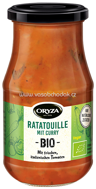 Oryza Bio Sauce Ratatouille mit Curry, 410g