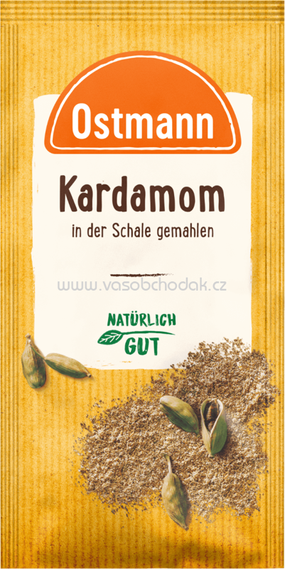 Ostmann Kardamom in der Schale, gemahlen, 7,5g