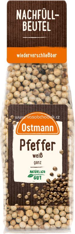 Ostmann Pfeffer weiß, ganz, Beutel, 60g