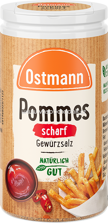 Ostmann Pommes Gewürzsalz, scharf, 70g