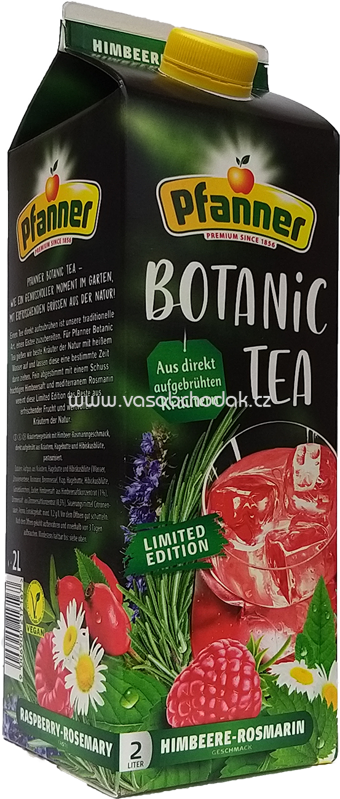 Pfanner Eis Tee Botanic Tea Himbeere-Rosmarin, LE, 2l