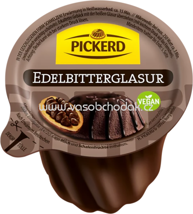 Pickerd Edelbitterglasur, 150g Pickerd Edelbitterglasur, 150g
