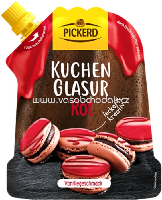 Pickerd Kuchenglasur Rot, 125g