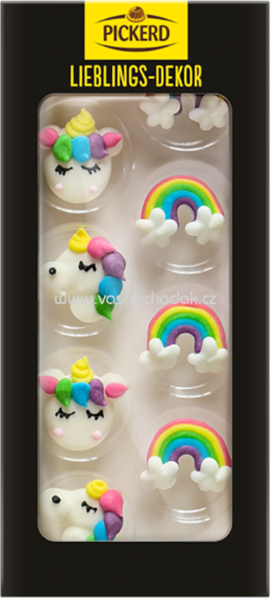 Pickerd Zucker Einhörner & Regenbögen, 8 St Pickerd Zucker Einhörner & Regenbögen, 8 St