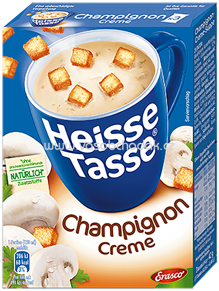 Erasco Heisse Tasse Champignon Creme, 3x150 ml