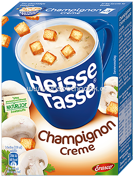 Erasco Heisse Tasse Champignon Creme, 3x150 ml Erasco Heisse Tasse Champignon Creme, 3x150 ml