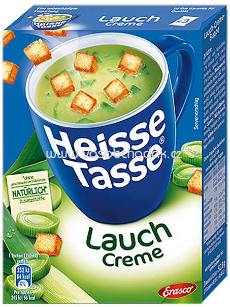 Erasco Heisse Tasse Lauch Creme, 3x150 ml Erasco Heisse Tasse Lauch Creme, 3x150 ml