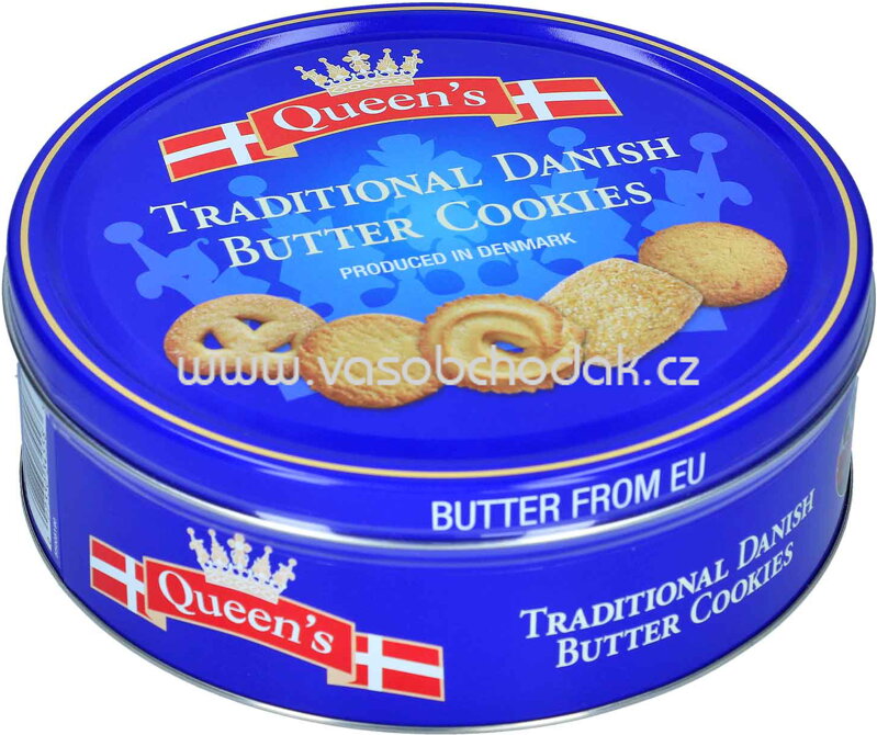 Queens Traditional Danish Butter Cookies, 500g
