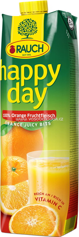 Rauch Happy Day 100% Orange mit Fruchtfleisch, 1l Rauch Happy Day 100% Orange mit Fruchtfleisch, 1l