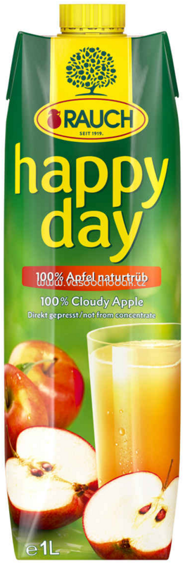 Rauch Happy Day 100% Apfel naturtrüb, 1l