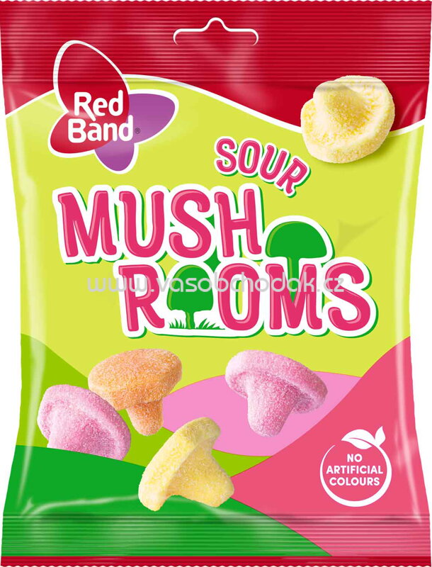 Red Band Sour Mushrooms, 100g Red Band Sour Mushrooms, 100g