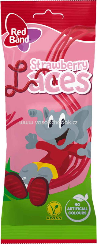 Red Band Strawberry Laces, 100g Red Band Strawberry Laces, 100g
