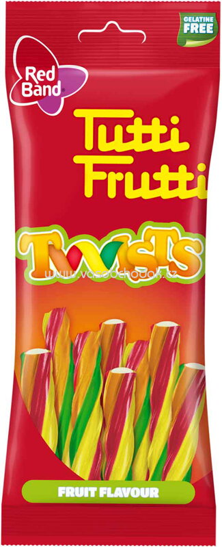 Red Band Tutti Frutti Twists Fruit, 100g Red Band Tutti Frutti Twists Fruit, 100g