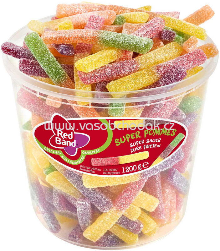 Red Band Super Pommes super sauer, Dose, 100 St, 1,2 kg Red Band Super Pommes super sauer, Dose, 100 St, 1,2 kg