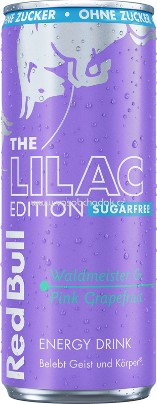 Red Bull Energy Drink The Lilac Edition Waldmeister & Pink Grapefruit Sugarfree, 250ml