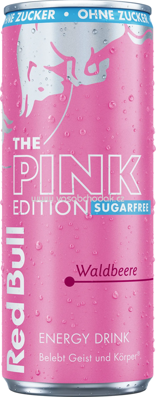 Red Bull Energy Drink The Pink Edition Waldbeere, sugarfree, 250 ml