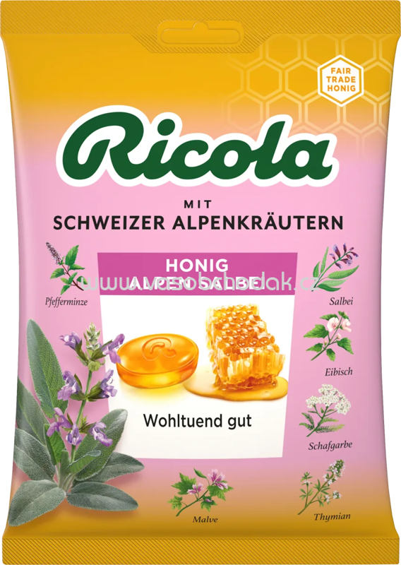 Ricola Bonbon Honig, Alpen Salbei, 75g Ricola Bonbon Honig, Alpen Salbei, 75g