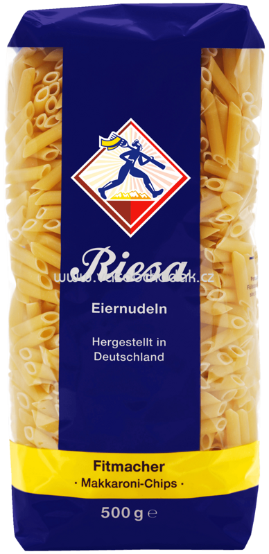 Riesa Eiernudeln Fitmacher - Makkaroni Chips, 500g Riesa Eiernudeln Fitmacher - Makkaroni Chips, 500g