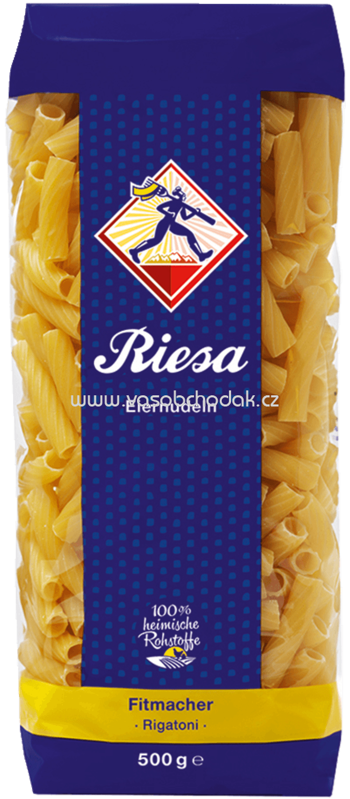Riesa Eiernudeln Fitmacher - Rigatoni, 500g Riesa Eiernudeln Fitmacher - Rigatoni, 500g