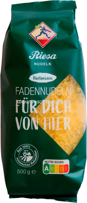 Riesa Hartweizen Nudeln - Fadennudeln, 500g