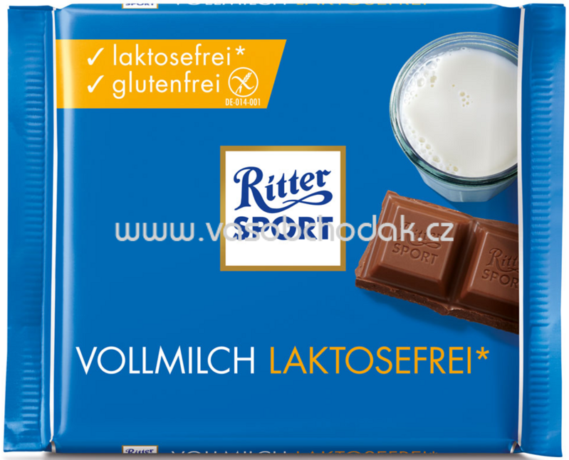 Ritter Sport Vollmilch laktosefrei, 100g