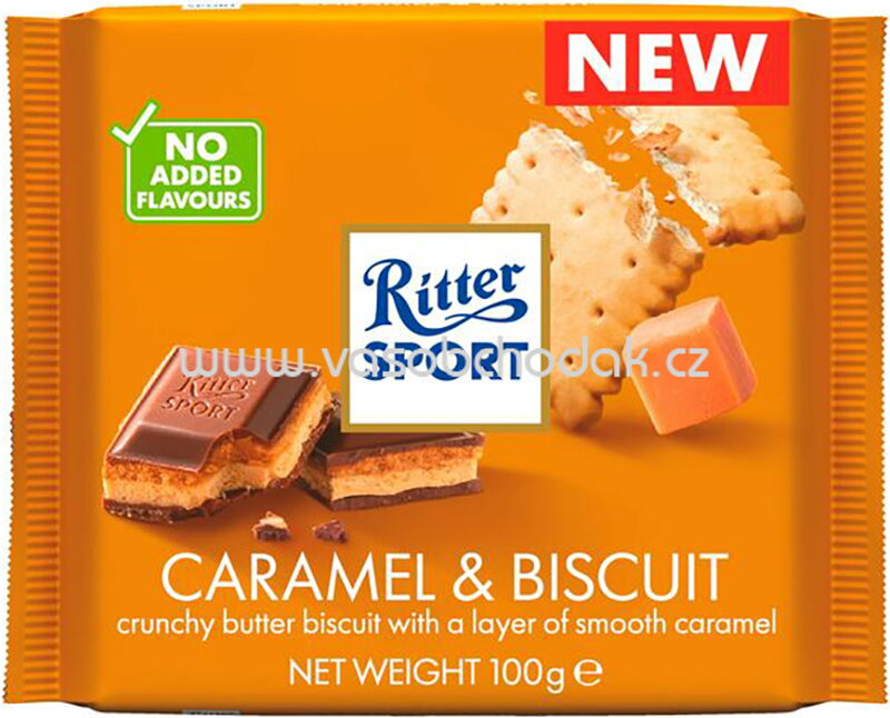 Ritter Sport Caramel & Biscuit, 100g