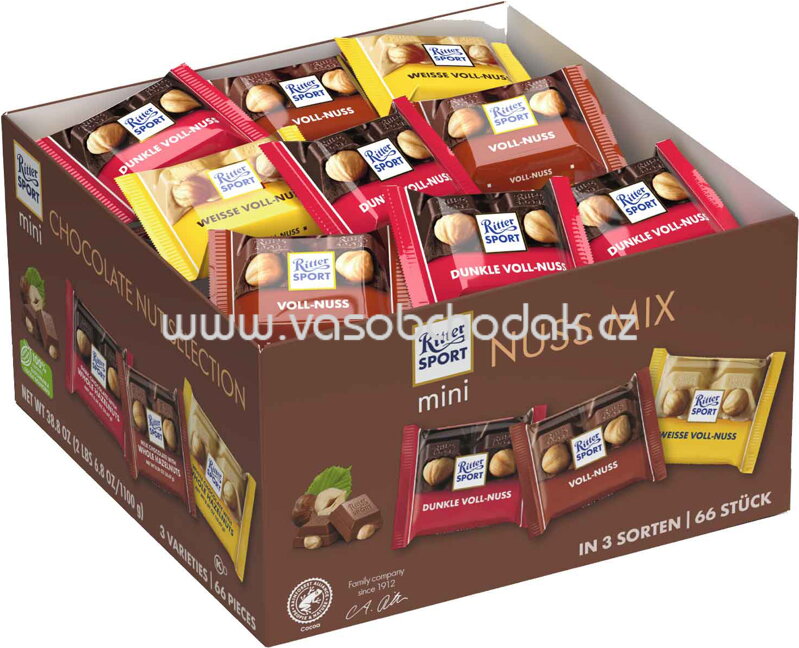Ritter Sport Mini Nuss Mix, 66 St, 1,1 kg