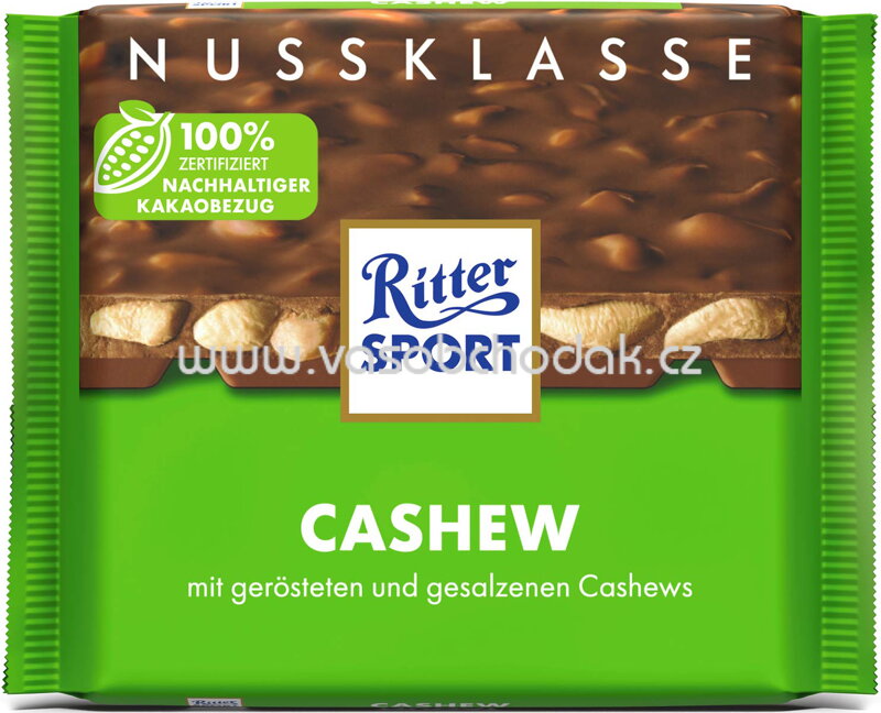 Ritter Sport Nussklasse Cashew, 100g Ritter Sport Nussklasse Cashew, 100g