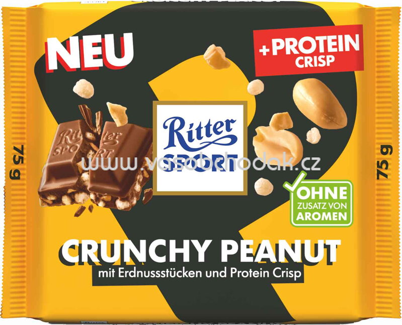 Ritter Sport Protein Crisp Crunchy Peanut, 75g