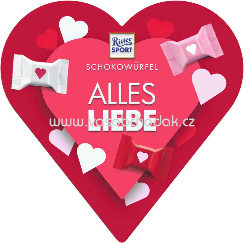 Ritter Sport Schokowürfel Herz, 15 St, 119g