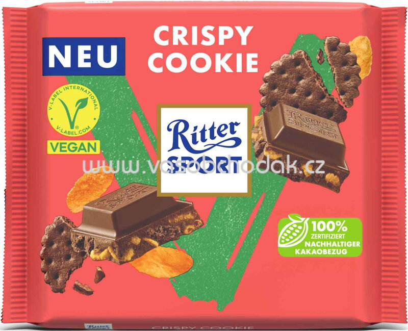 Ritter Sport Vegan Crispy Cookie, 100g Ritter Sport Vegan Crispy Cookie, 100g