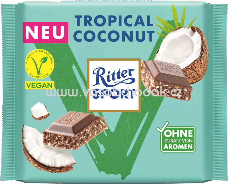 Ritter Sport Vegan Tropical Coconut, 100g