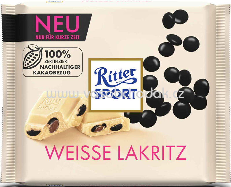 Ritter Sport Weisse Lakritz, 100g