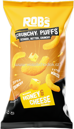ROB'S Crunchy Puffs Honey Cheese, 130g ROB'S Crunchy Puffs Honey Cheese, 130g