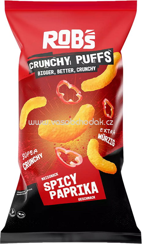ROB'S Crunchy Puffs Spicy Paprika, 130g