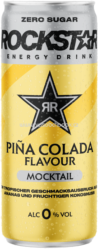 Rockstar Energy Mocktail Piña Colada Zero Sugar, 330 ml